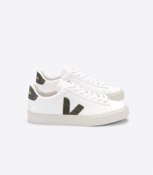 Veja Campo Chromefree Patike Muške Bijele Maslinasto Zelene | NN14-4984X5