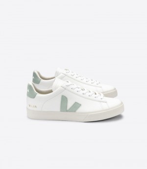 Veja Campo Chromefree Patike Muške Bijele Svijetlo Zelene | WF66-2626S6
