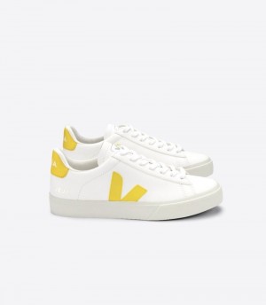 Veja Campo Chromefree Patike Ženske Bijele Žute | PG93-0273P4