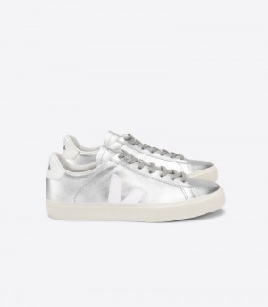 Veja Campo Chromefree Patike Ženske Srebrne Bijele | JF61-5481K3