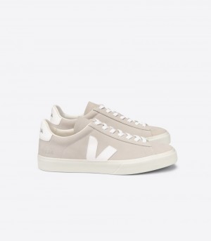 Veja Campo Nubuck Patike Muške Bež Bijele | ZL49-2099H7