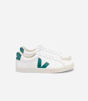 Veja Esplar Leather Patike Ženske Bijele Zelene | JT91-8261B6