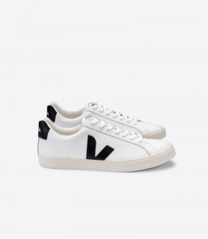 Veja Esplar Leather Patike Ženske Bijele Crne | ME73-0003P2