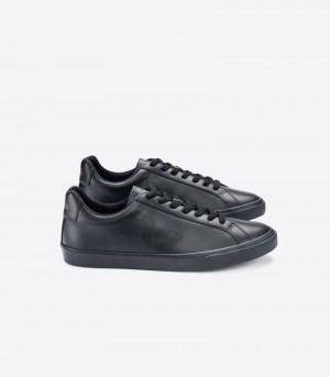 Veja Esplar Leather Patike Ženske Crne | FT57-1377I1
