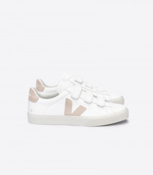 Veja Recife Chromefree Leather Patike Ženske Bijele Bež | WJ36-8206Z9