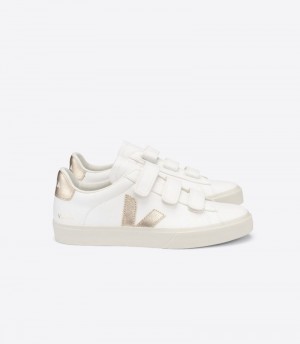 Veja Recife Chromefree Patike Ženske Bijele Zlatne | WG95-0385U9