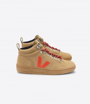 Veja Roraima Suede Patike Ženske Smeđe Narančaste | TQ26-5026M8