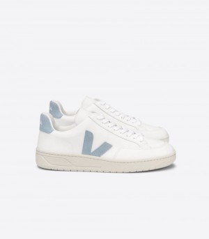Veja V-12 Leather Patike Ženske Bijele Plave | II36-9266C7