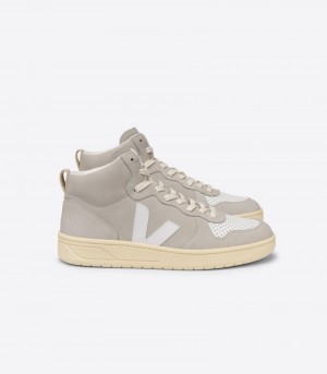 Veja V-15 Nubuck Patike Muške Bež Bijele | VC55-8085L4