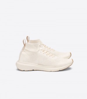 Veja V-knit Veja X Rick Owens Mid Patike Muške Krem | MB50-3180E0