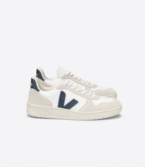 Veja Vstore V-10 Bmesh Patike Ženske Bijele Tamnoplave | BC59-0799R4