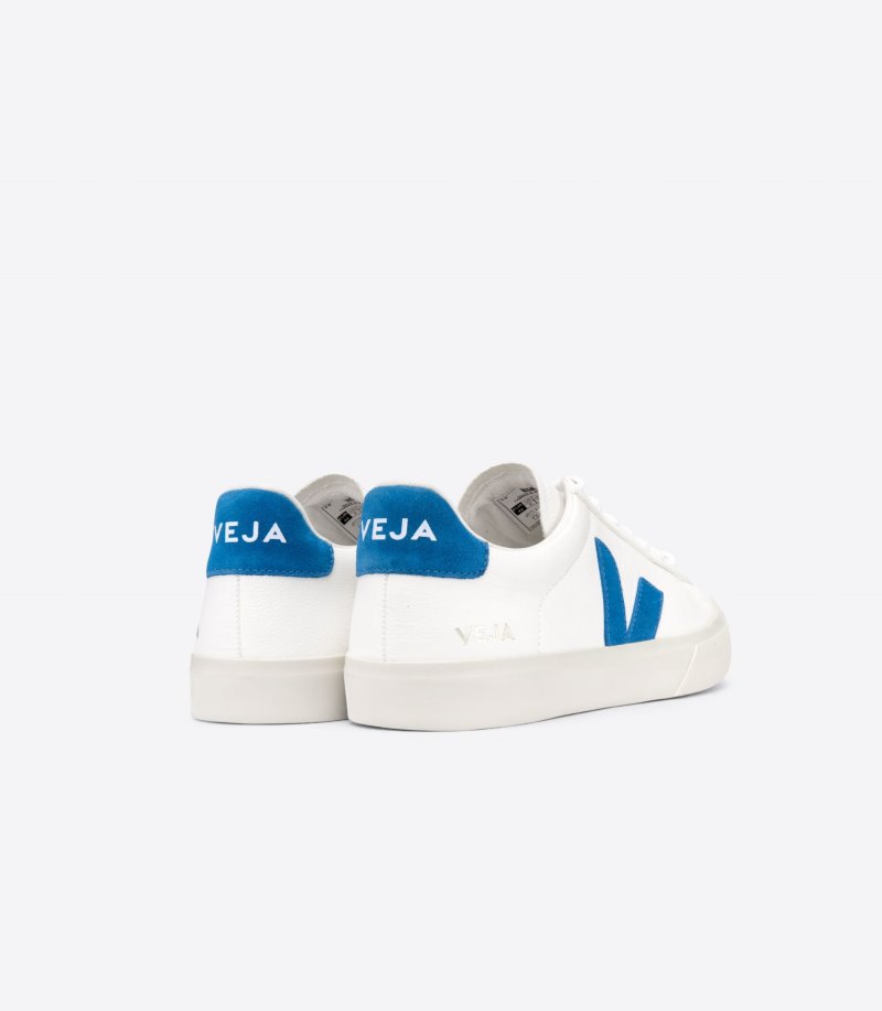 Veja Campo Chromefree Leather Patike Muške Bijele Plave | QH71-3651W4