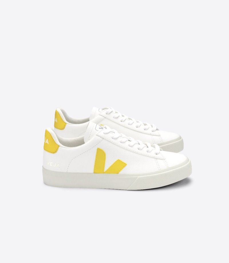 Veja Campo Chromefree Patike Muške Bijele Žute | MF05-0945I9