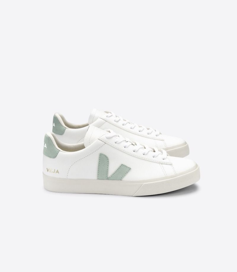 Veja Campo Chromefree Patike Muške Bijele Svijetlo Zelene | WF66-2626S6