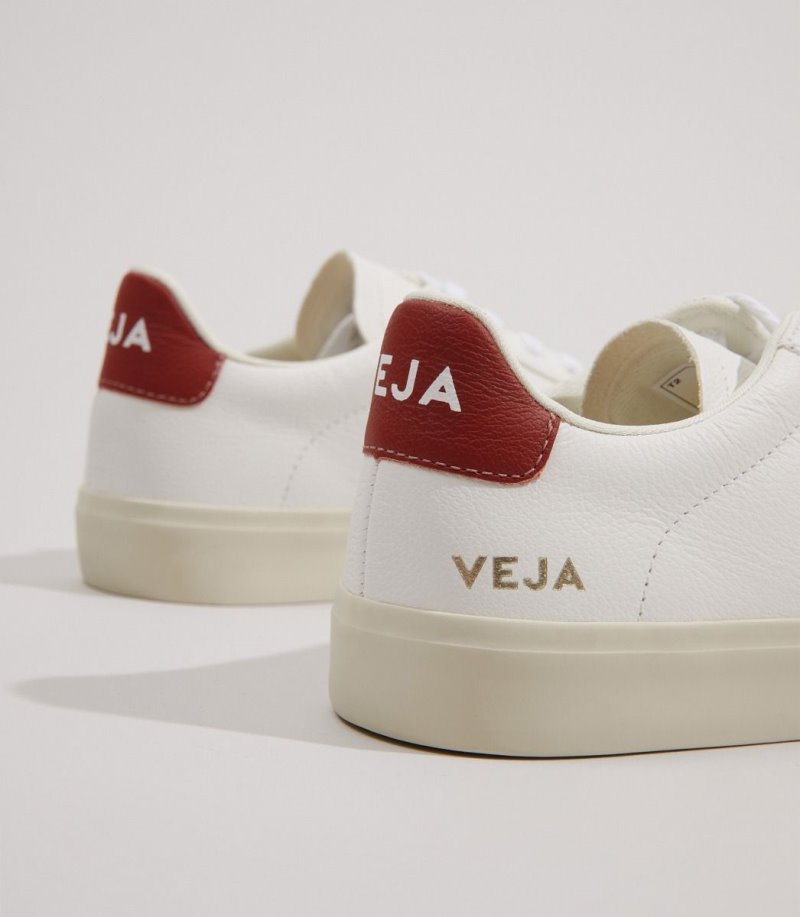 Veja Campo Chromefree Patike Muške Bijele Crvene | VX72-9242P3