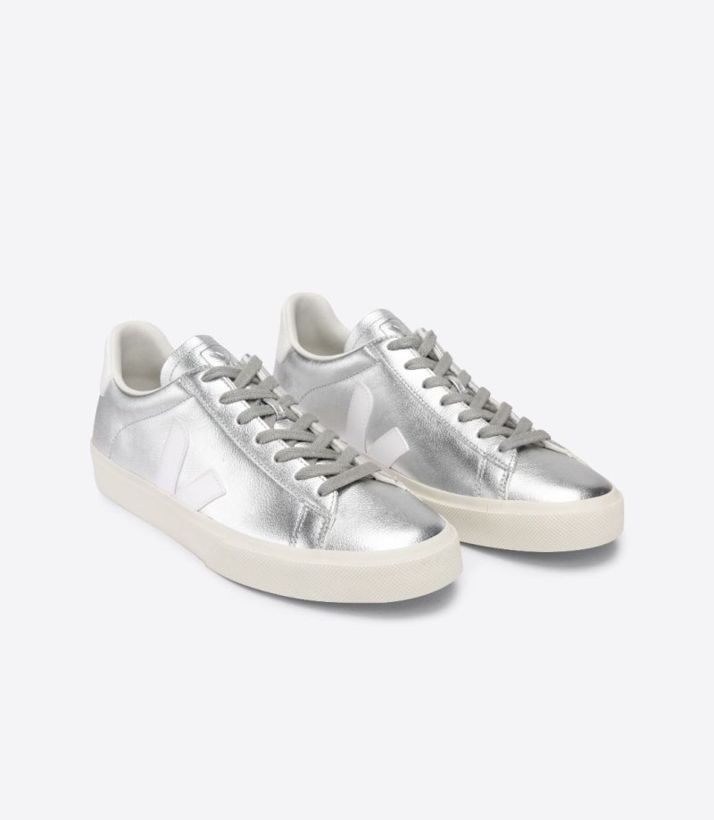 Veja Campo Chromefree Patike Ženske Srebrne Bijele | JF61-5481K3