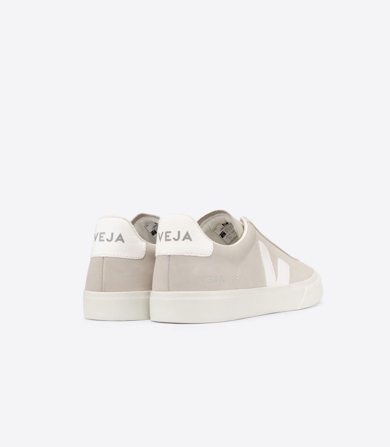 Veja Campo Nubuck Patike Muške Bež Bijele | ZL49-2099H7