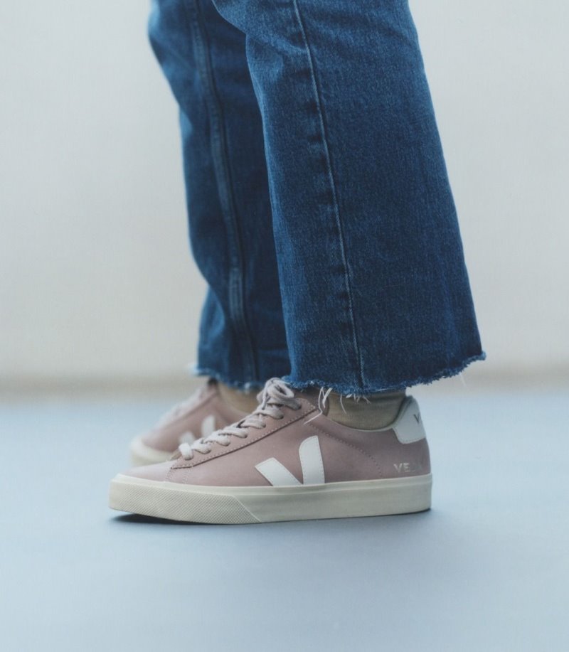 Veja Campo Nubuck Patike Ženske Roze Bijele | EC71-2901G3