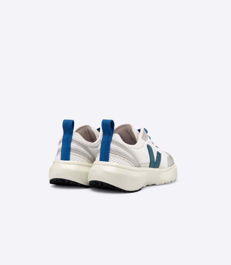 Veja Canary Elastic Lace Patike Dječje Bijele Zelene | SE54-2064V5