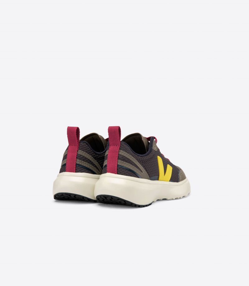 Veja Canary Elastic Laces Alveomesh Patike Dječje Maslinasto Zelene Žute Bordo | PP30-5250K1