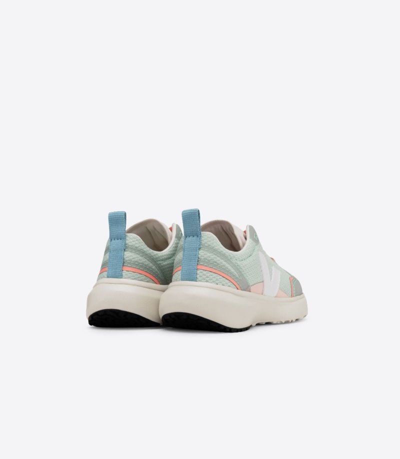 Veja Canary Elastic Laces Alveomesh Patike Dječje Svijetlo Zelene Bijele | KR59-7129S6