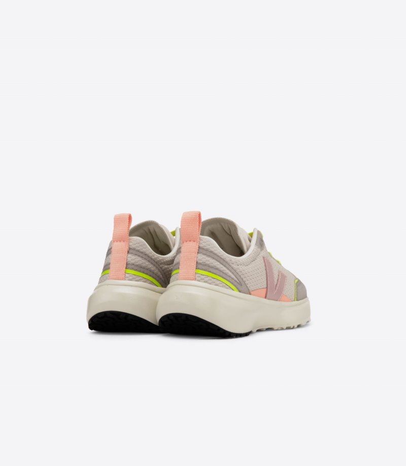 Veja Canary Elastic Laces Alveomesh Patike Dječje Bež Žute | PY66-8196D4