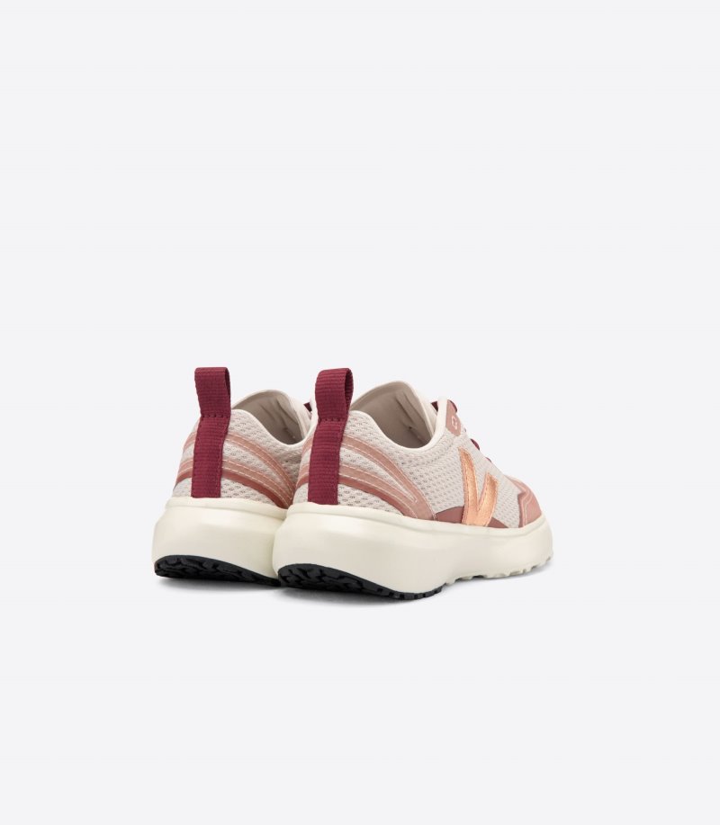 Veja Canary Elastic Laces Alveomesh Patike Dječje Bež Bordo | CG89-0519K3