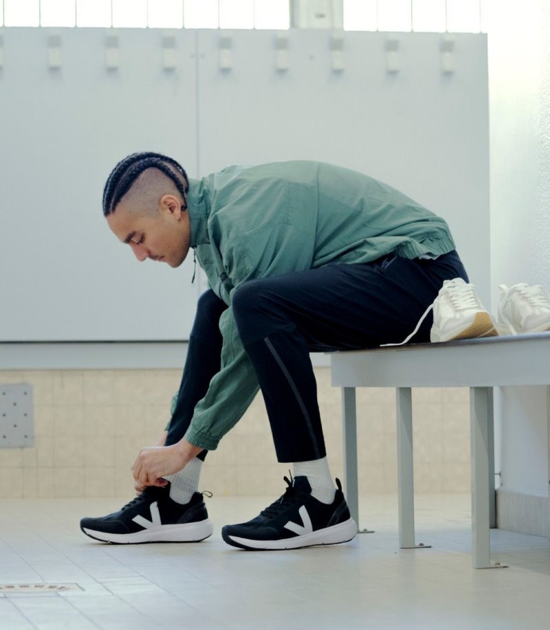 Veja Condor 2 Alveomesh Patike Muške Crne Bijele | NS71-3391K6