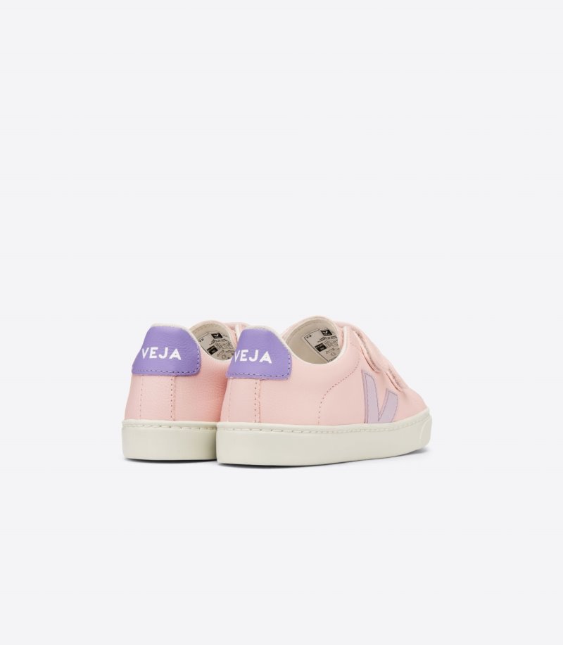 Veja Esplar Chromefree Leather Patike Dječje Roze Ljubičaste | OJ64-5114N9