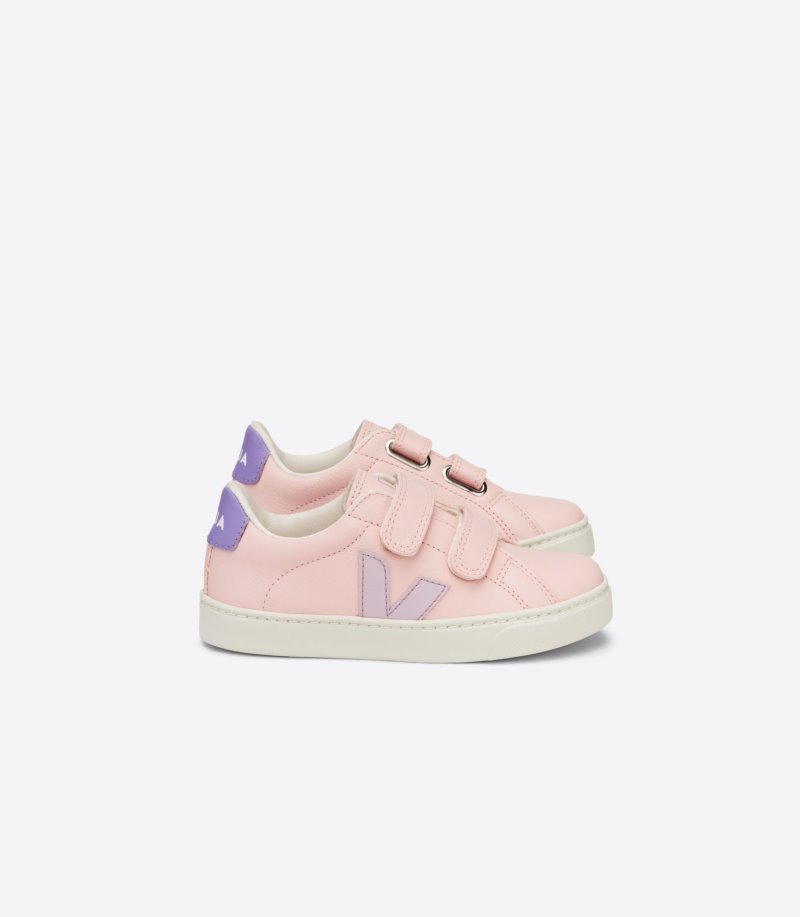 Veja Esplar Chromefree Leather Patike Dječje Roze Ljubičaste | OJ64-5114N9
