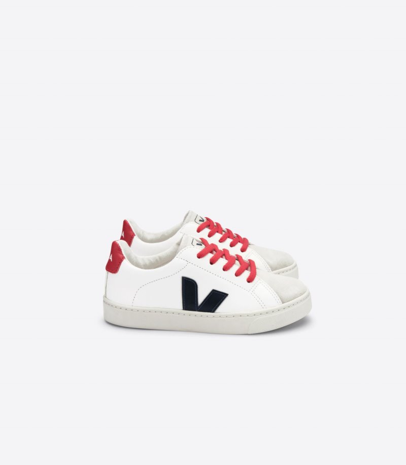 Veja Esplar Laces Chromefree Patike Dječje Bijele Tamnoplave | BU07-8387R7