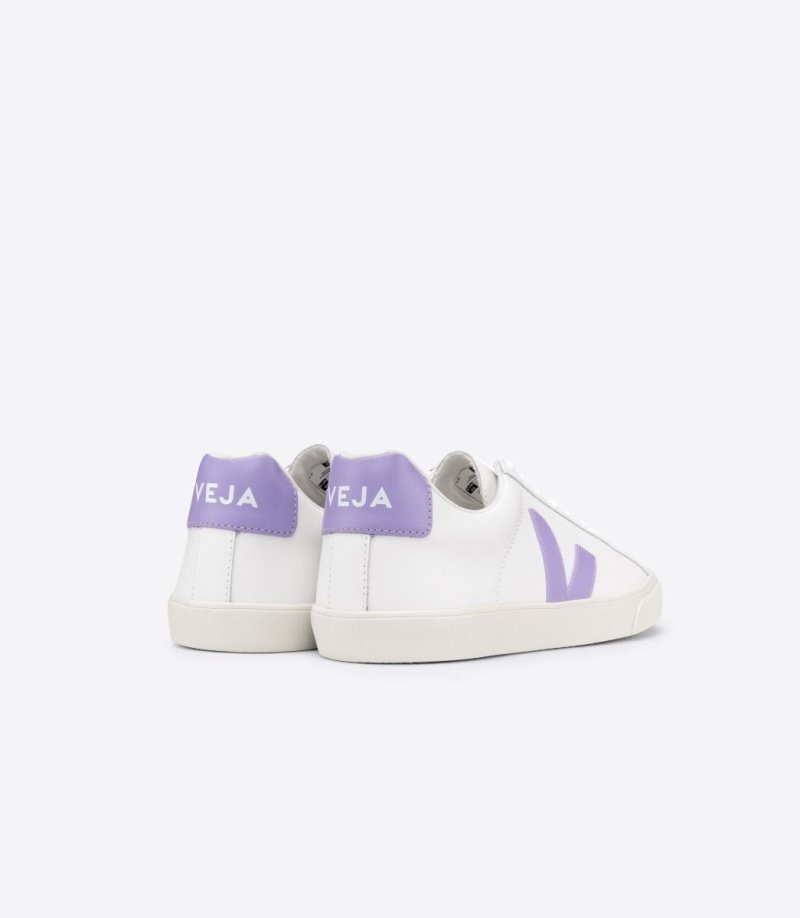 Veja Esplar Leather Patike Ženske Bijele Ljubičaste | MP15-0365N7