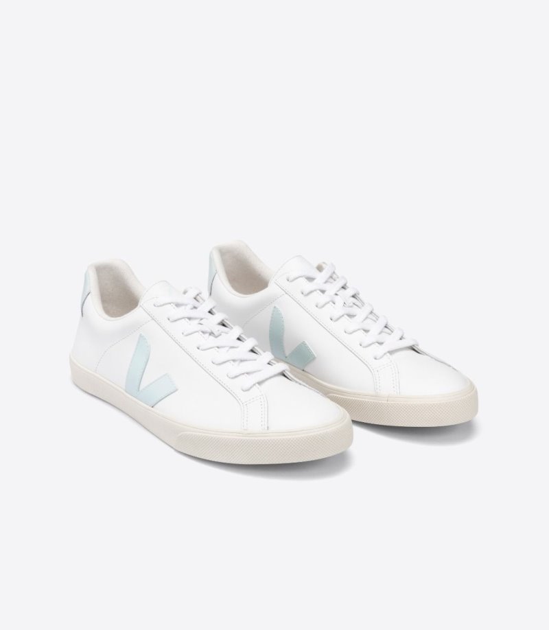 Veja Esplar Leather Patike Ženske Bijele Svijetlo Plave | YT29-1669F6