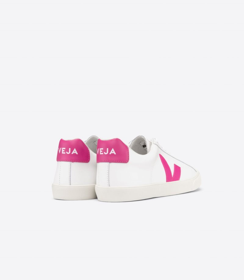Veja Esplar Leather Patike Ženske Bijele Roze | ZX98-7018A2