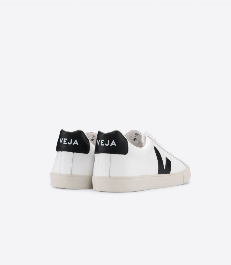 Veja Esplar Leather Patike Ženske Bijele Crne | ME73-0003P2