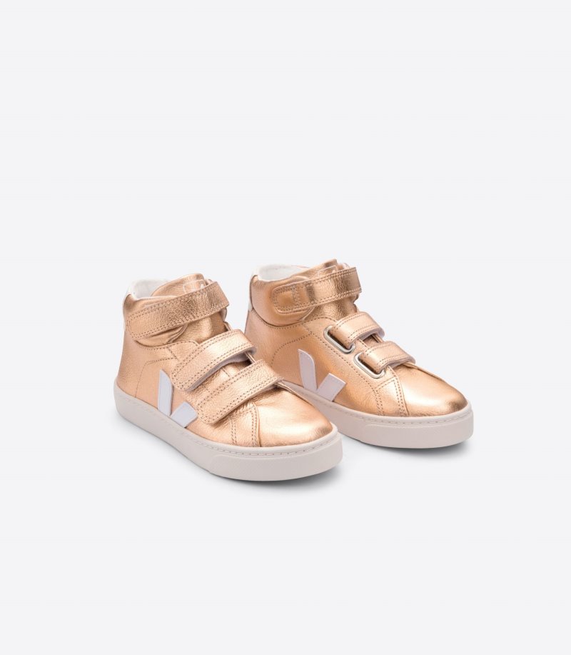 Veja Esplar Mid Chromefree Patike Dječje Roze Zlatne Bijele | HJ20-1810L4