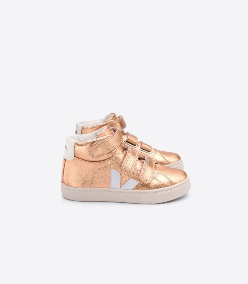 Veja Esplar Mid Chromefree Patike Dječje Roze Zlatne Bijele | HJ20-1810L4