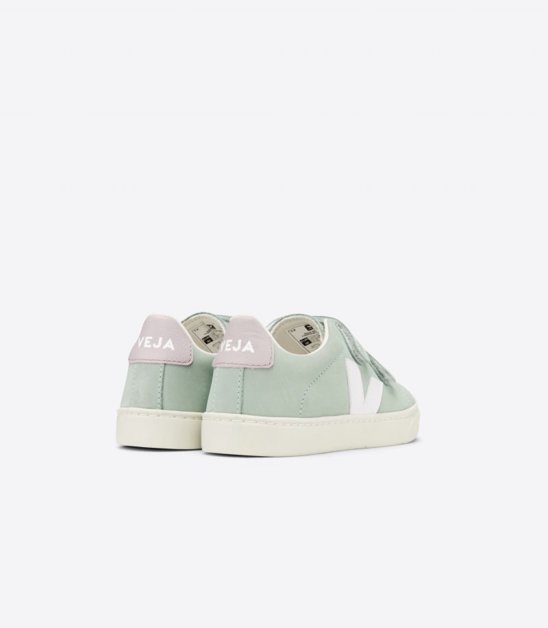 Veja Esplar Nubuck Patike Dječje Svijetlo Zelene Bijele | LD41-1921V6