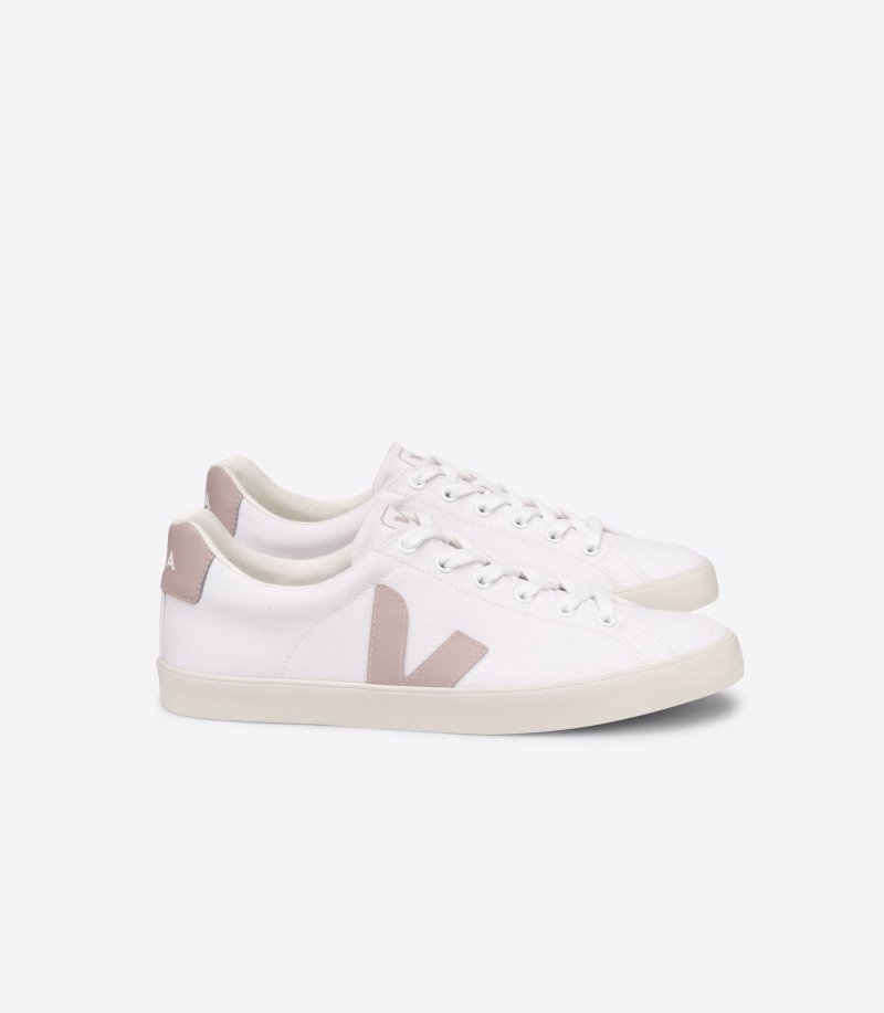 Veja Esplar Se Canvas Patike Ženske Bijele Roze | FD03-4033R1