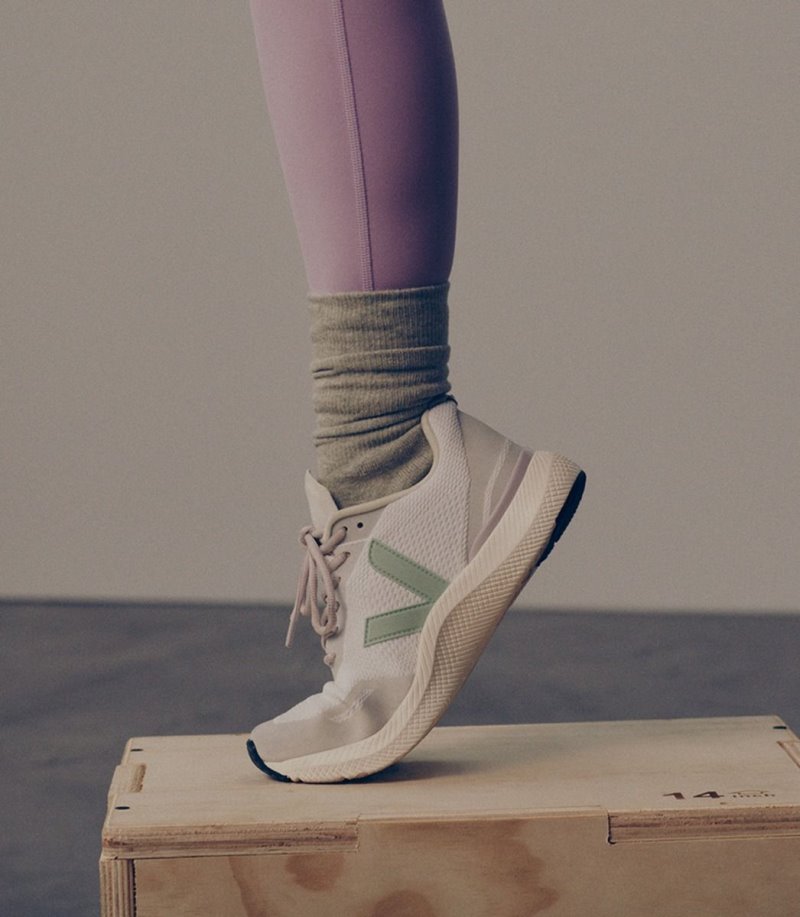Veja Impala Jacquard Patike Ženske Bijele Zelene | CY35-3235N0