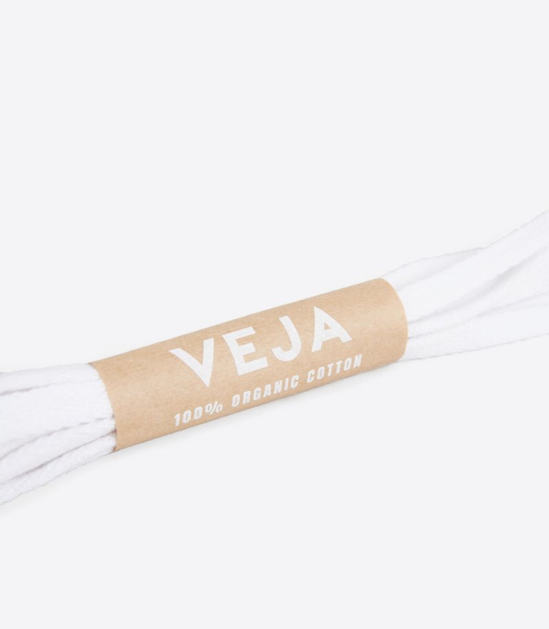 Veja Laces Organic Cotton Vezice Muške Bijele | GO07-3207W8
