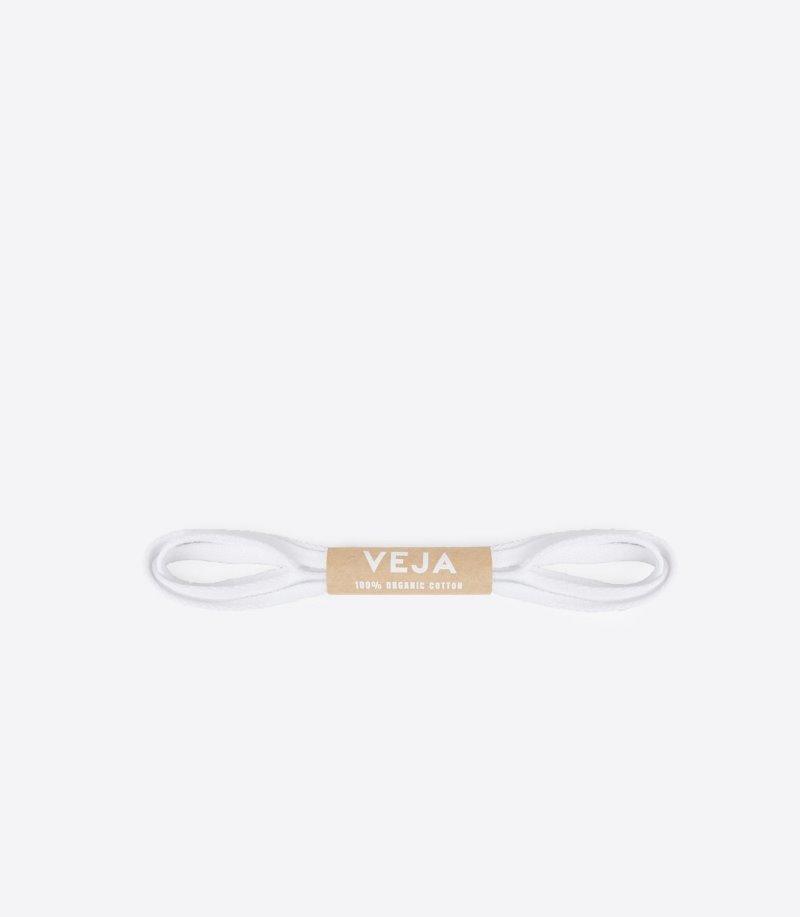 Veja Laces Organic Cotton Vezice Muške Bijele | GO07-3207W8