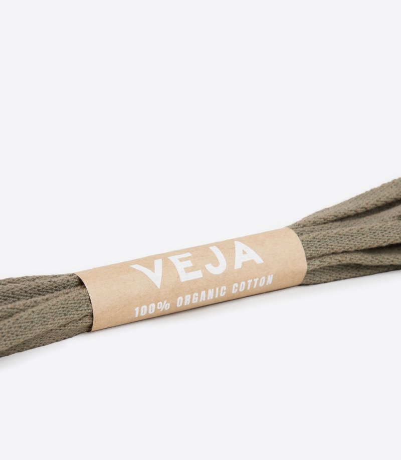 Veja Laces Organic Cotton Vezice Muške Maslinasto Zelene | NO16-5196P2