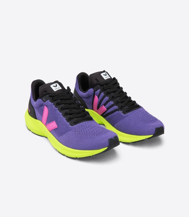 Veja Marlin Lt V Knit Patike Muške Ljubičaste Roze Žute | RO16-8496Z7