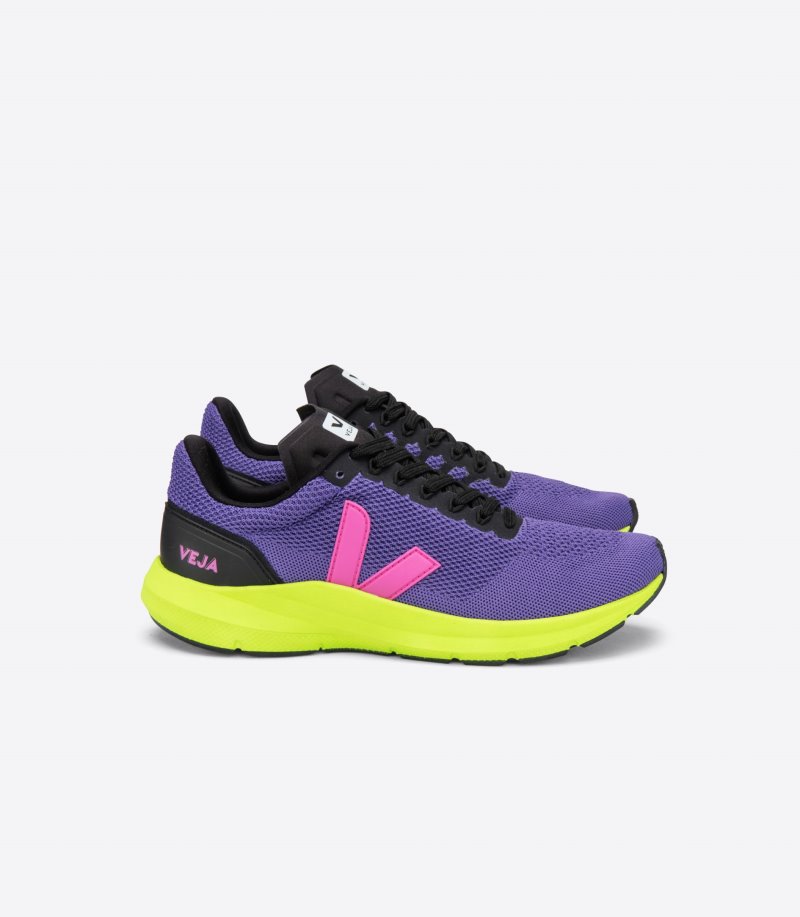 Veja Marlin Lt V Knit Patike Muške Ljubičaste Roze Žute | RO16-8496Z7