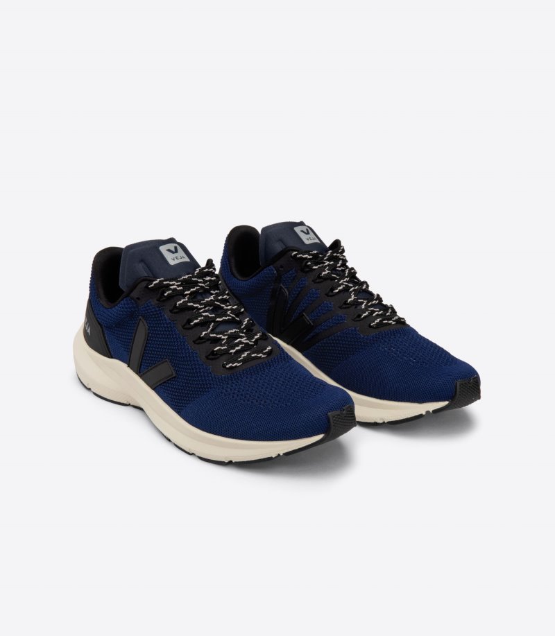 Veja Marlin Lt V-knit Patike Muške Crne Tamno Plave | WE23-2353K2