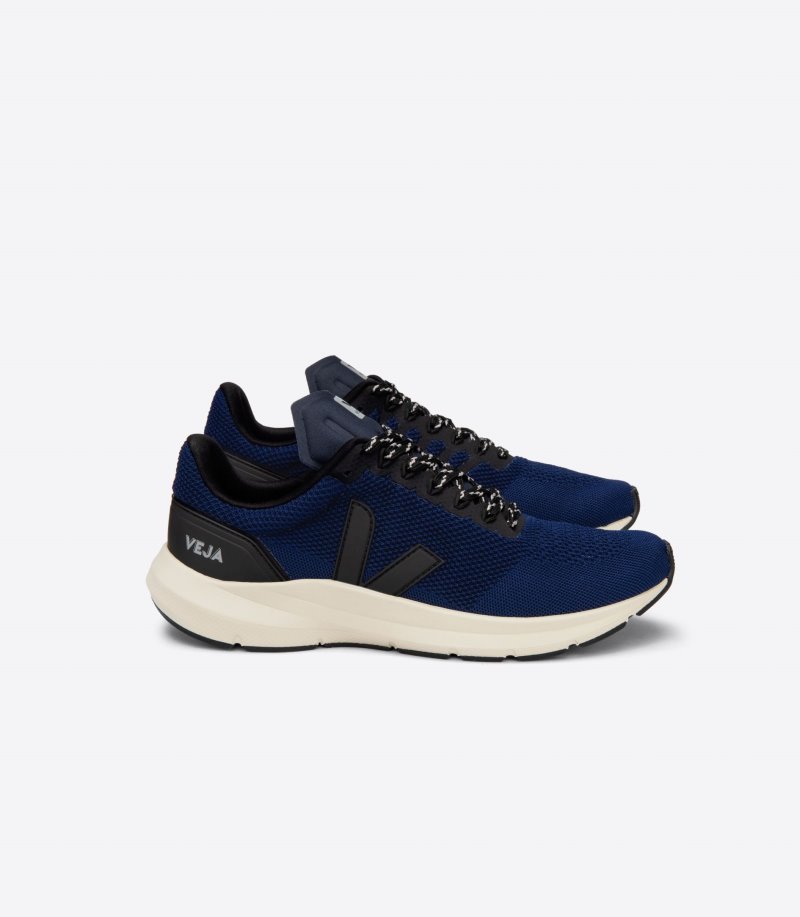 Veja Marlin Lt V-knit Patike Muške Crne Tamno Plave | WE23-2353K2