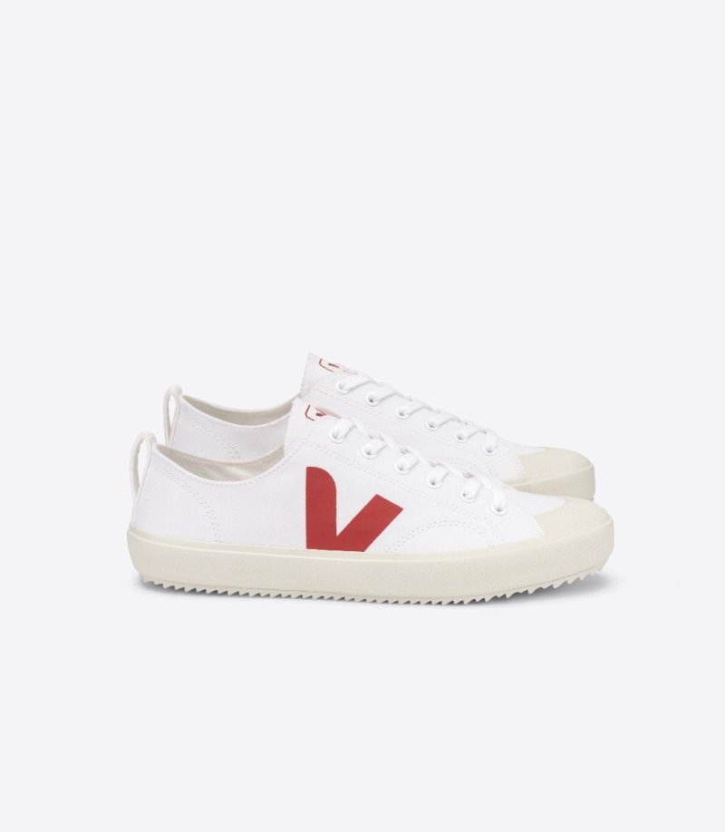 Veja Nova Canvas Patike Ženske Bijele Crvene | WX57-8427S6