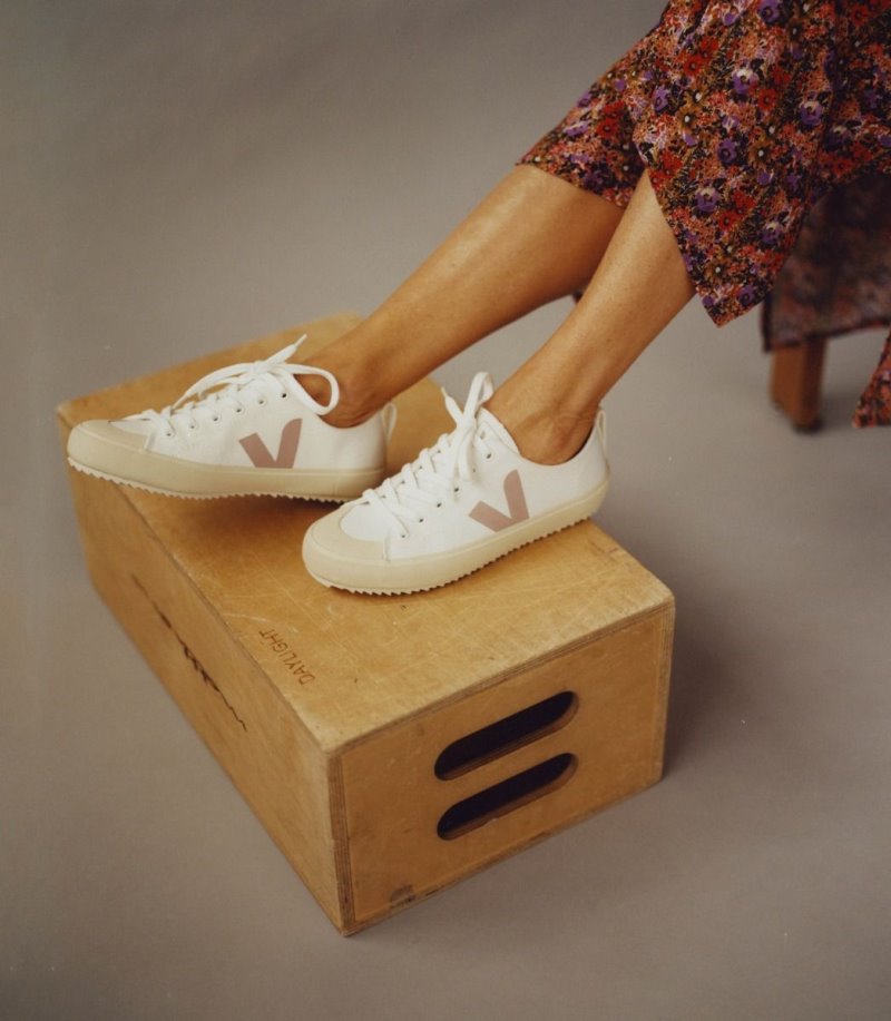 Veja Nova Canvas Patike Ženske Bijele Roze | PY65-0585J1