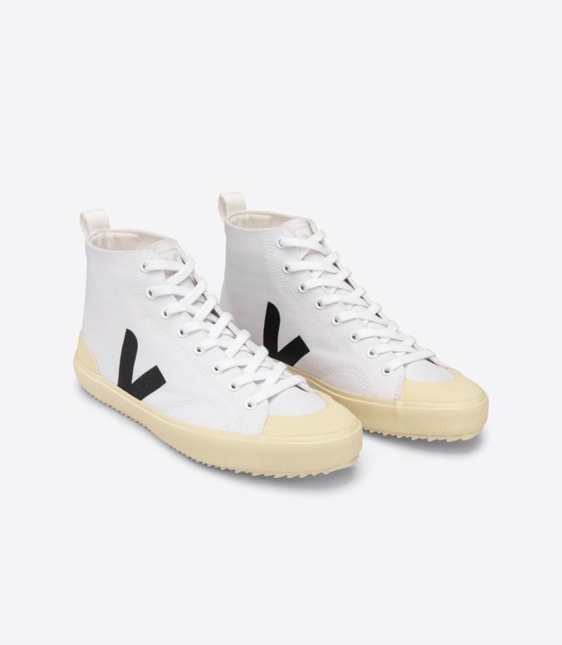 Veja Nova Ht Canvas Patike Muške Bijele Crne | HJ94-4784O6